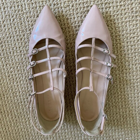 J.Crew patent leather cage flats - Picture 1 of 6